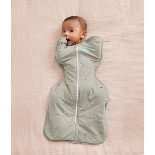 Swaddle Up™ 2.5 TOG Cotton Olive Bees