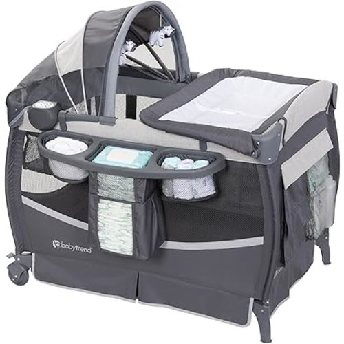 Baby Trend Deluxe II Nursery Center, Misty Grey