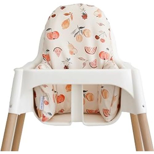 Yeah Baby Goods Wipeable IKEA Antilop Highchair Cushion Cover (Fruit Feast) - Soft, Waterproof Baby High Chair Cover