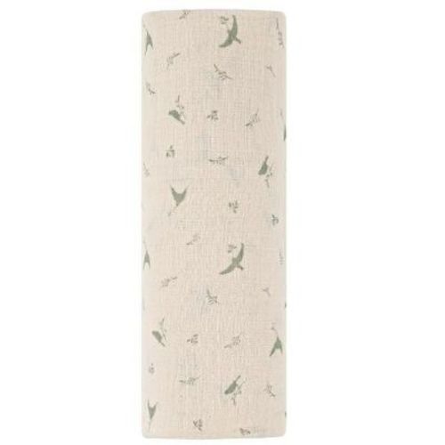 Ely's & Co. Cotton Muslin Swaddle Blanket Sage Bird 1 Pack