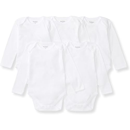 Burt's Bees Baby Unisex Baby Bodysuits, 5-pack Short & Long Sleeve One-pieces, 100% Organic Cotton Bodysuit