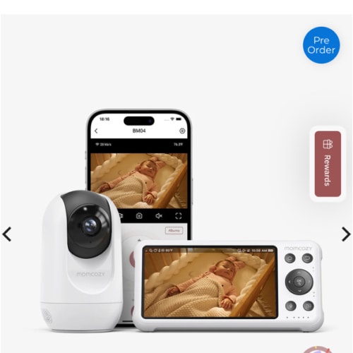 Momcozy 5-Inch Dual-mode Smart Baby Monitor-BM04