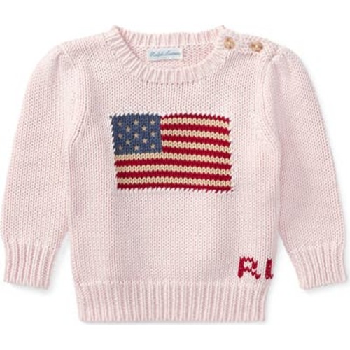 Intarsia Flag Cotton Graphic Sweater, 3M