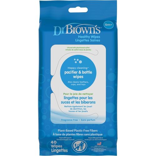 Dr. Brown's Pacifier and Bottle Wipes, 40 Count