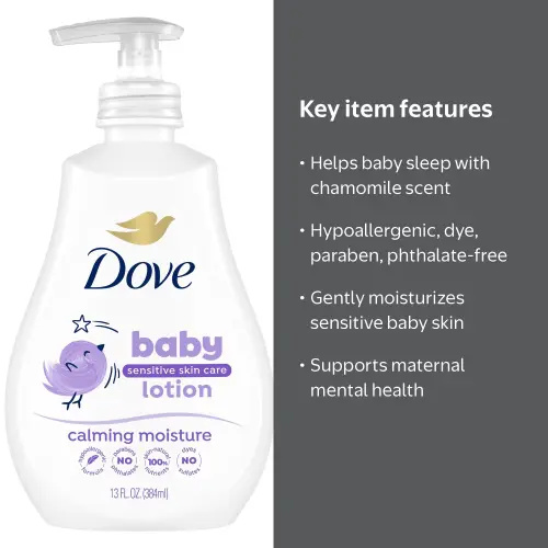 Baby Dove, Sensitive Skin Baby Lotion, 13 Fl oz, Calming Chamomile