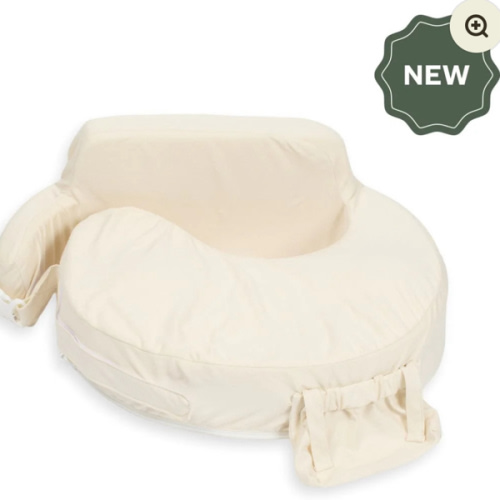 Super Deluxe Oat Nursing Pillow with 100% Organic Cotton Cover