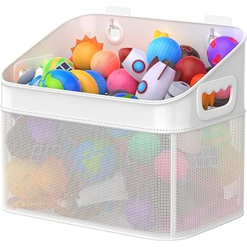 Mesh Baby Bath Toy Storage, ‎Large Capacity and Quick Drying Baby Toy Storage for Bath, Multi-use Net Bags Make Baby Bath Toy Organizer Easy, 1 Pack
