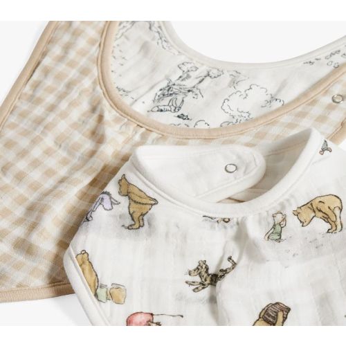 Disney's Winnie the Pooh Organic Muslin Bib, Set of 3