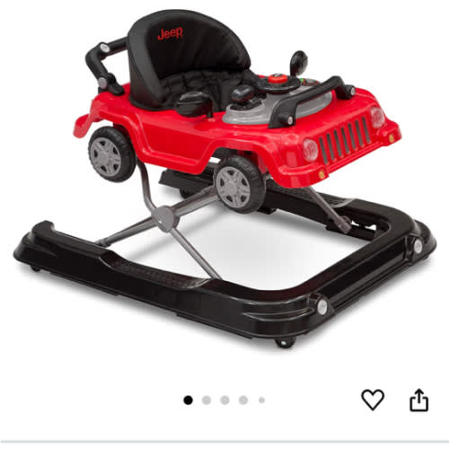 Amazon.com: Jeep Classic Wrangler 3-in-1 Grow with Me Walker by Delta Children, Red