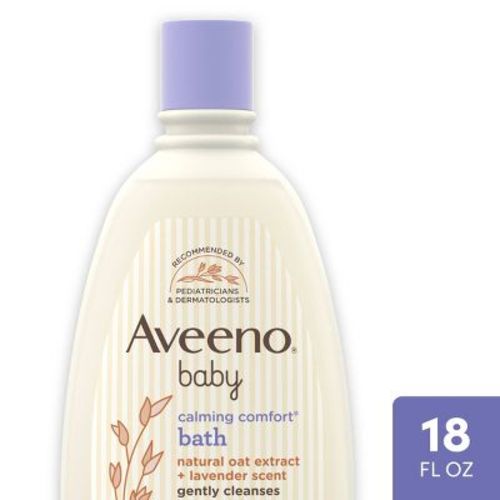 Aveeno Baby Nighttime Calming Comfort Bath, Body & Hair Wash - Lavender And Vanilla Scent - 18 Fl Oz