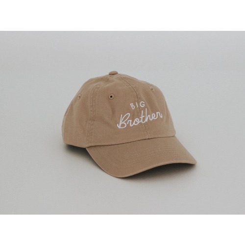 Big Brother Embroidered Khaki Twill Hat • Modern Boys Cap for Proud Big Brothers • Trucker Baseball Youth Hat Accessory for Boys