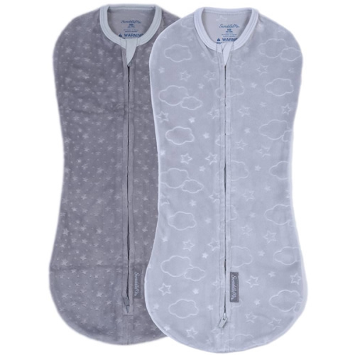 Amazon.com: SwaddleMe by Ingenuity Compression Baby Swaddle Pod, Two-Way Zipper for Easy Diaper Changes, Improves Sleep & Calms Startle Reflex, 0-2 Months, 1.0 TOG, 1-Pack - Flower Confetti : Baby