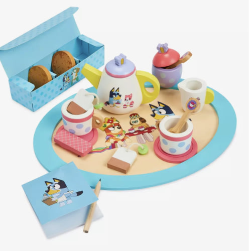Bluey Wooden Tea Party Set | Disney Store