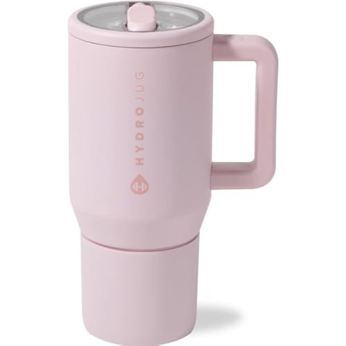 HydroJug Kids - 20 oz Insulated Kids Water Bottle with Flip Straw & Handle | Leak-Proof & Durable | Perfect for School, Sports, Lunch, Travel & Camp, Pink Sand