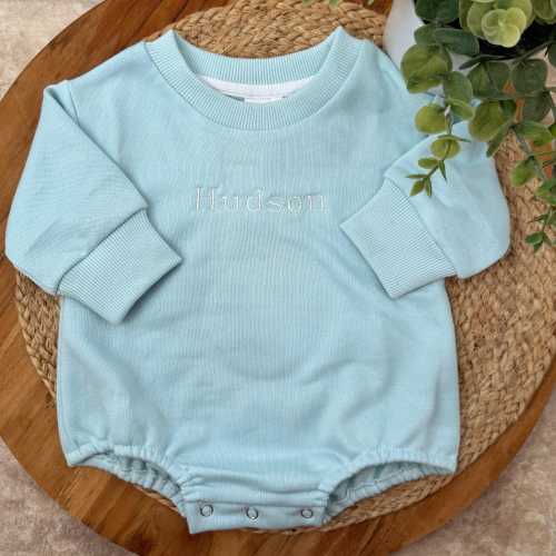 personalized sweatshirt bubble romper