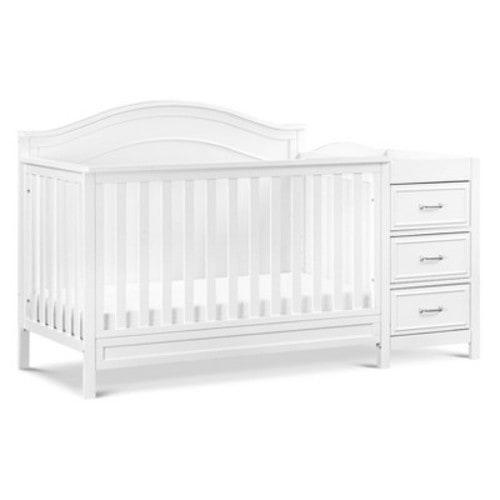 DaVinci Charlie 4-in-1 Convertible Crib & Changer, Color: White