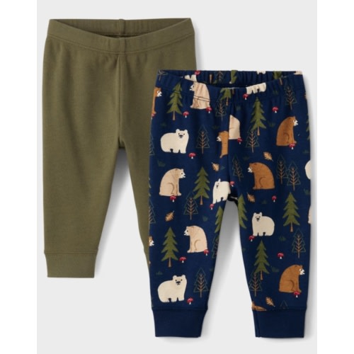 Baby Boys Bear Pants 2-Pack - BLUE | The Children's Place