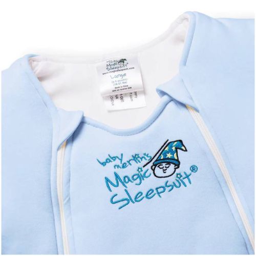 Baby Merlin's Magic Sleepsuit Wearable Blanket - Cotton - L - Blue