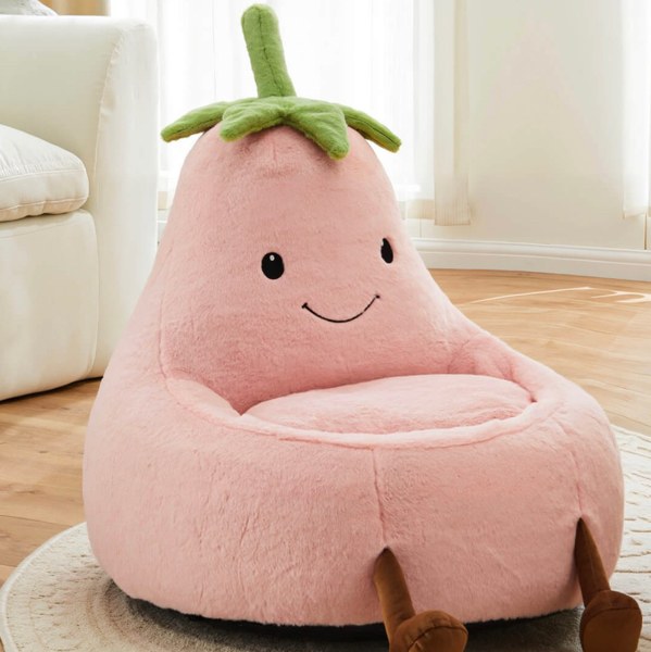 Unique Eggplant Bean Bag Chair | Super Soft & Fun by Eggzu