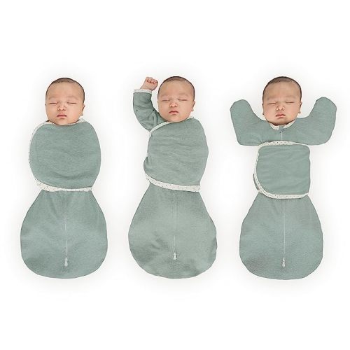 SwaddleDesigns 6-Way Omni Swaddle Sack Arms Up Swaddle for Newborn, More Options to Calm Startle Reflex, Improves Sleep, Easy Transition Baby Sleep Sack, Small, 0-3 Mo, 6-12 lbs, Heathered Jadeite