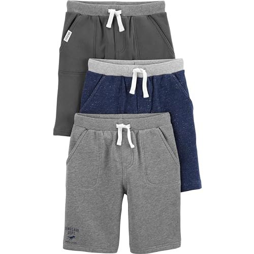 Simple Joys by Carter's Babies, Toddlers, and Boys' Knit Shorts, Pack of 3