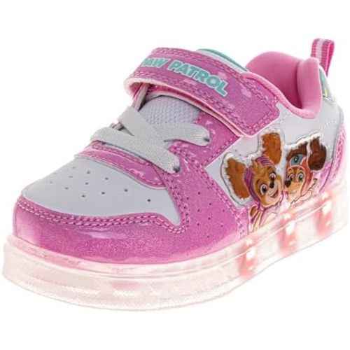 Girls Light Up Shoe Minnie Frozen Stitch Moana Disney Princess LED Shoes