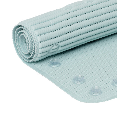 Clorox 17" x 36" Cushioned Foam Bathtub Mat with Suction Cups, Blue