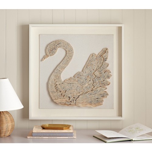 Ruffle Swan Dimensional Wall Art (26") | Pottery Barn Kids