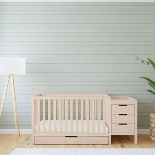 Carter's by DaVinci Colby 4-in-1 Convertible Crib & Changer Combo - Washed Natural
