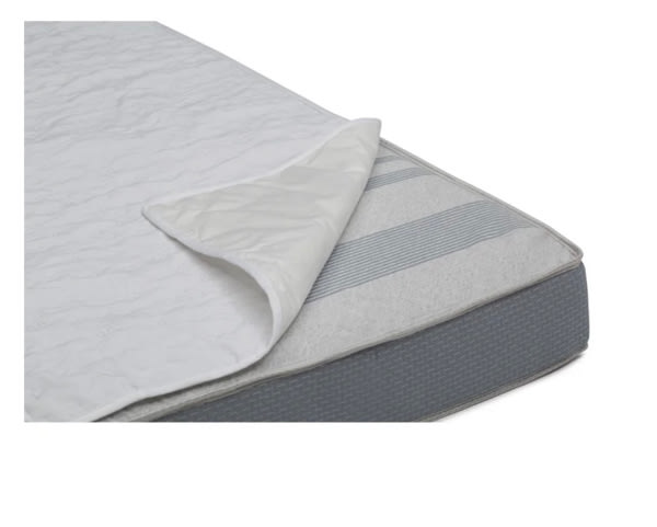 Serta Sertapedic Crib Mattress Liner Pads (Pack of 2), Extra Protection for Baby’s Crib with Nanotex Technology, 100% Waterproof (White)