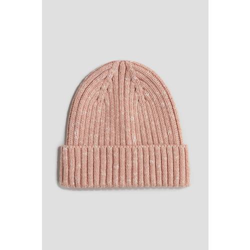 RIB-KNIT COTTON BEANIE