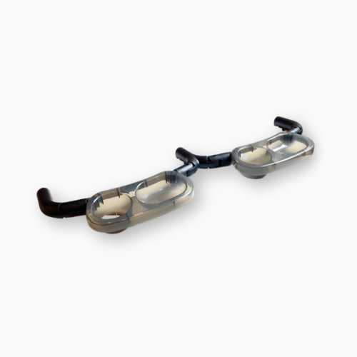 Zoe Twinᵛ² Double Snack Tray - Grey