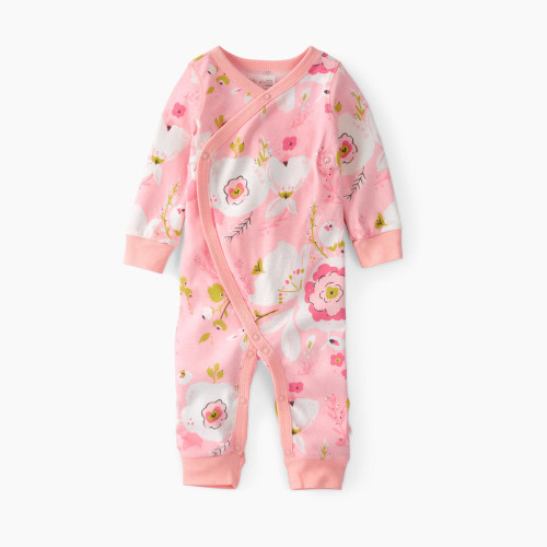 Carter's Little Planet Organic Cotton Wrap Sleep & Play - Light Pink Floral, NB