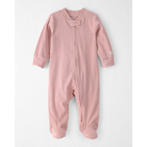 Baby Girl Organic Cotton Sleep & Play Pajama ~ Pink