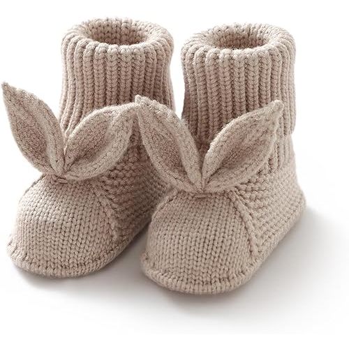 Baby Booties Newborn First Walkers Soft Knit Boots Warm Knitted Crib Shoes for Boy Girl Crochet Infant Sock