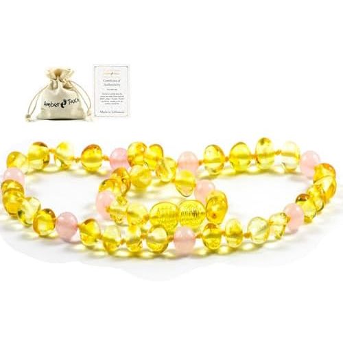 Baltic Amber Necklace - Natural Amber from Baltic Region, Genuine Amber 13 inch.