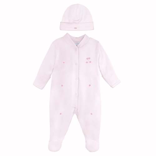 Sweet Roses Embroidery Set 2 Pieces | Baby Girl