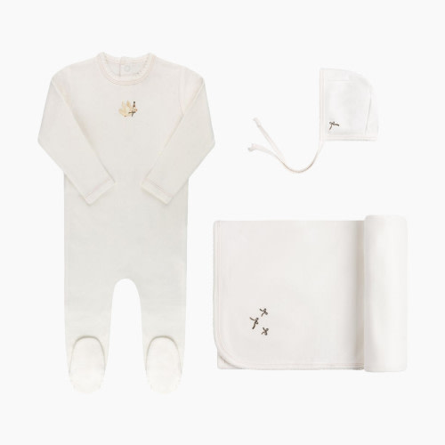 Elys & Co French Terry Take Me Home Set - Ivory Bird, 1 M