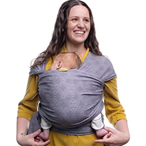 Boba Baby Wrap Carrier Newborn to Toddler - Stretchy Baby Wraps Carrier - Baby Sling - Hands-Free Baby Carrier Wrap - Baby Carrier Sling - Baby Carrier Newborn to Toddler 7-35 lbs (Kahla)