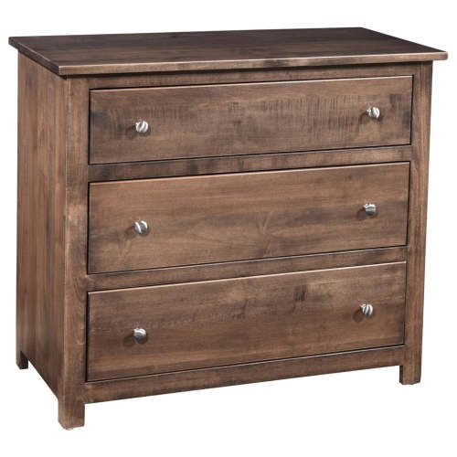 Amish Prudence Solid Wood Three Drawer Changer