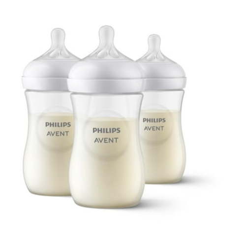 Philips Avent Natural Baby Bottle, Anti-Colic, Clear, 9oz, 3pk, SCY903/93