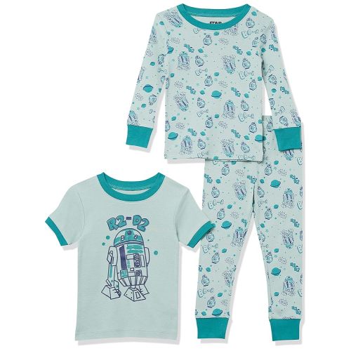 Amazon Essentials Disney | Marvel | Star Wars Boys and Toddlers' Snug-Fit Cotton Pajama Sleepwear Sets, Multipacks