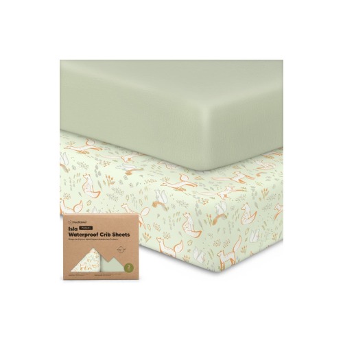 2-Pack Isla [Protect+] Waterproof Full Crib Sheets