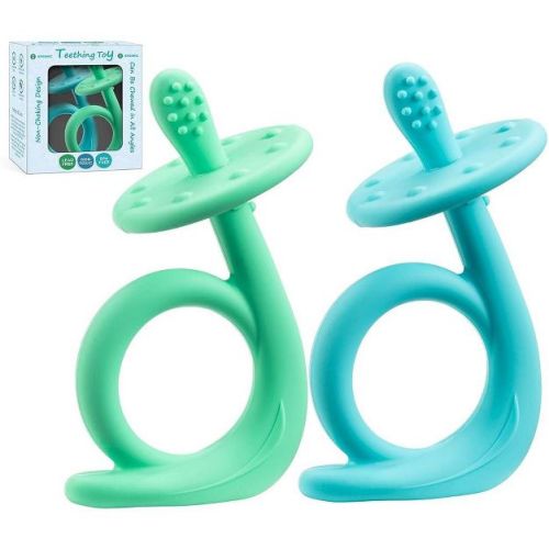 Baby Teething Toys, Silicone Baby Teether Baby Chew Toys Freezer Safe Bpa Free, Soothe Babies Gums Teething