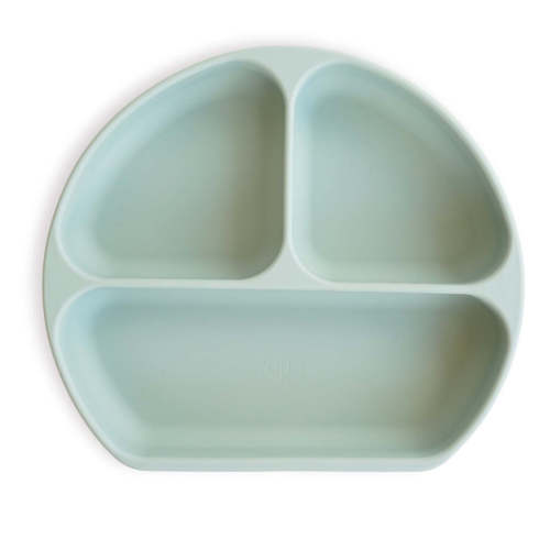 Silicone Suction Plate Light Moss