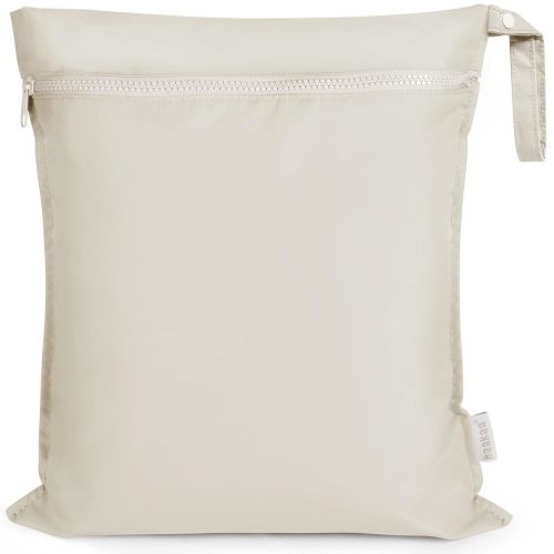 haakaa Waterproof Wet Bags for Baby Wet Dry Bags for Cloth Diaper, Swimsuit & Travel, 1pc, Beige