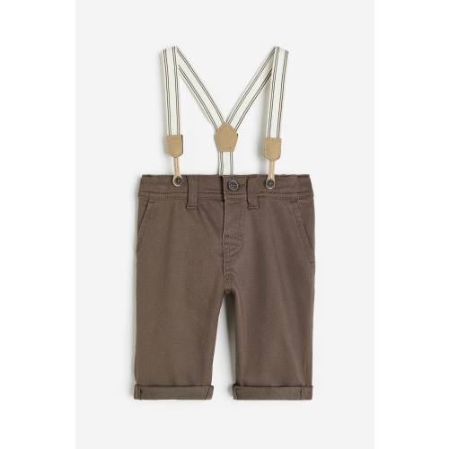 TWILL PANTS WITH SUSPENDERS