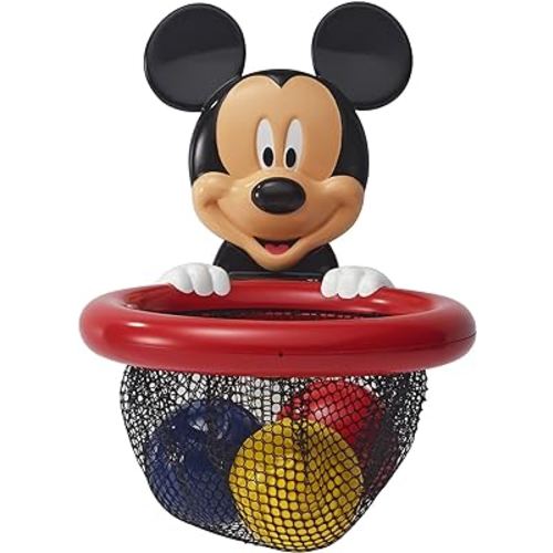 The First Years Disney Mickey Mouse Shoot and Store Baby Bath Toy - Baby Toys for Bathtub, Pool, and Everyday - Baby Bath Essentials