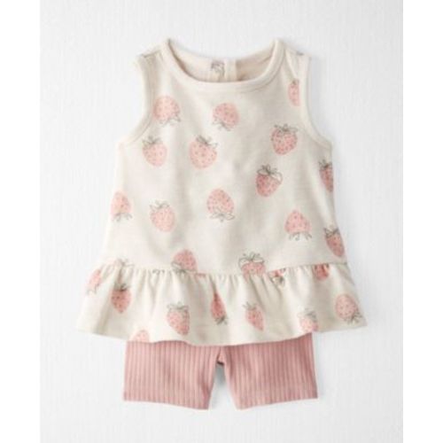 Baby Girls' Berry Patch Round Neck Top and Shorts, 2-Piece Set
