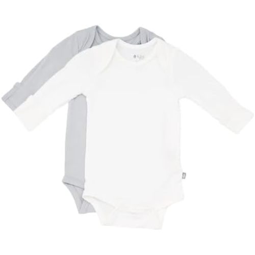 KYTE BABY Rayon made from Bamboo Long Sleeve Baby Bodysuits, 2-Pack